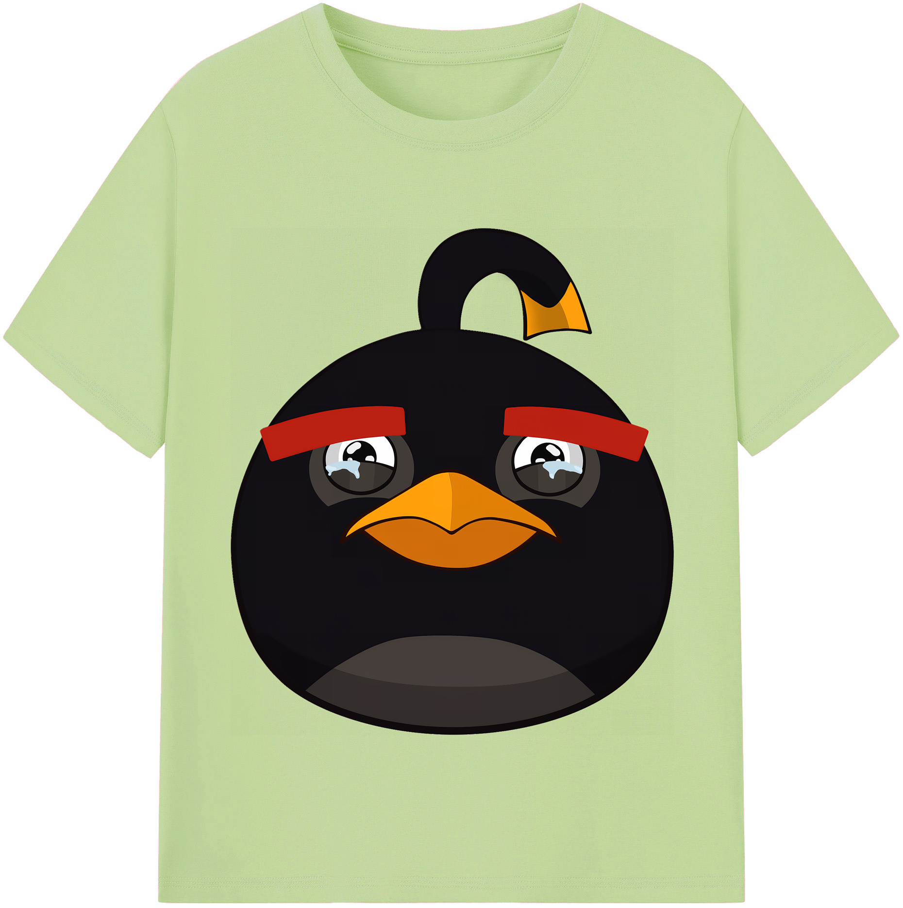 （画像用） Angry Birds アングリーバード 綿100％半袖Tシャツ（フロントプリント）